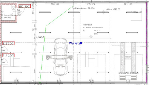 Technisches Werken Gruppenraum-Plan
