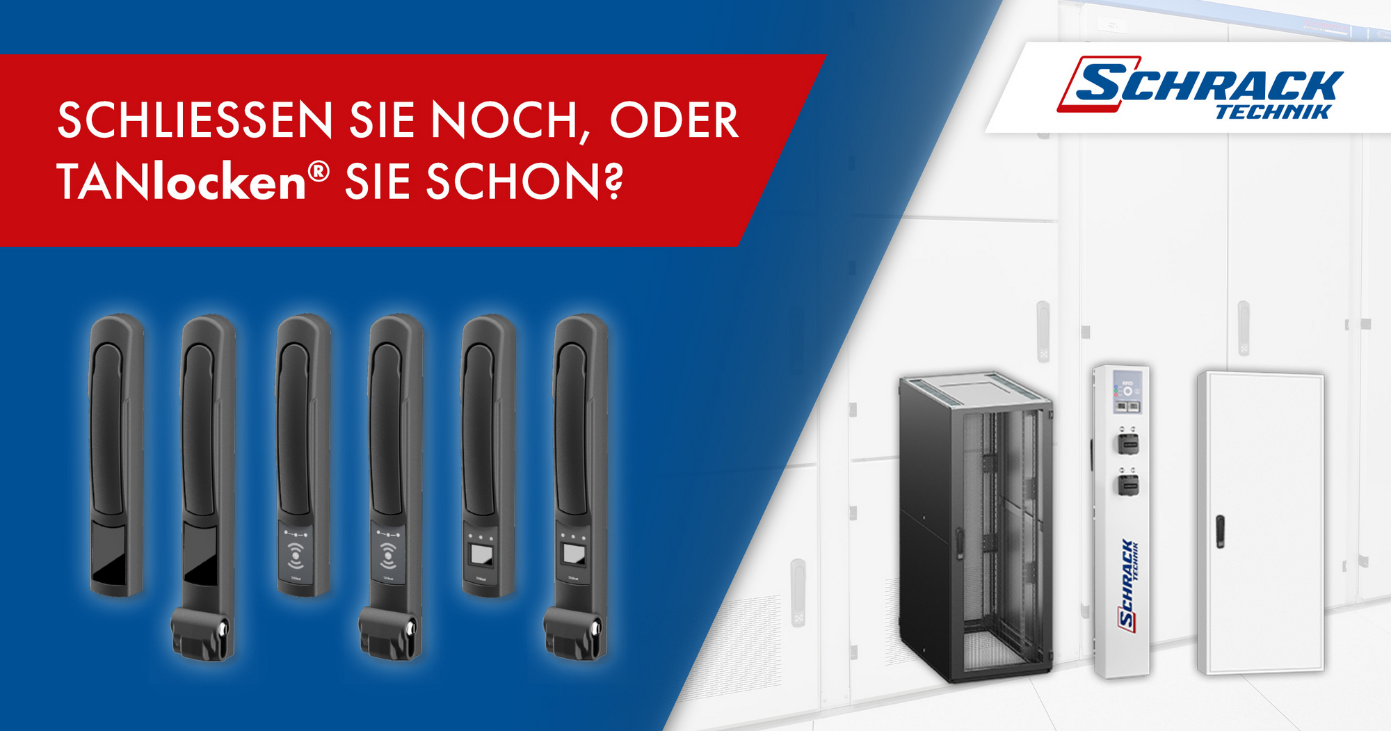 Tanlock Handle Serverschrank-Zutrittskontrolle mit TANlock – Sensoren & Sicherheit