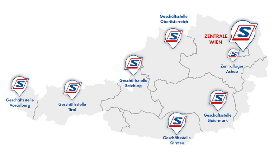 Stores in ganz Österreich