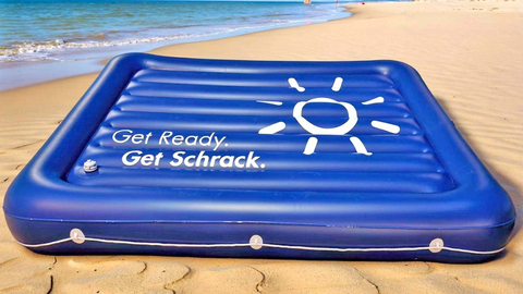 Sommeraktion Schrack Technik Luftmatratze
